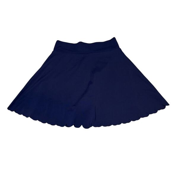 J.Crew Navy Scallop Skort XS | Stretch Athletic Mini Skirt w/ Shorts NWT - Picture 3 of 6